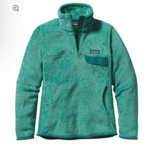 Patagonia Women’s Re-Tool Snap-T® Pullover Fleece Aqua Stone Beryl Green Size L